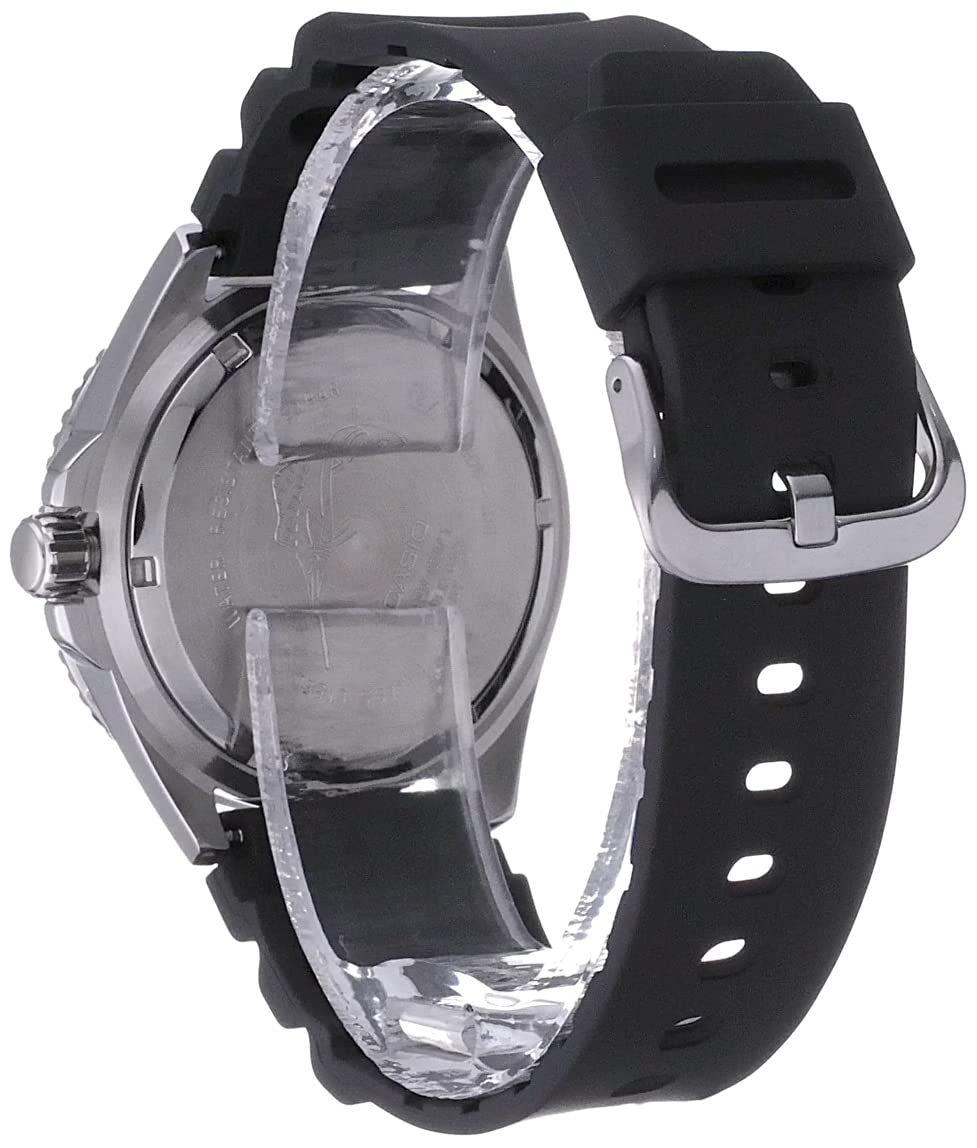 Casio MDV-106B Series | Duro Diver-Style Watch | 200M Water Resistant | Stainless Steel Case | Unidirectional Bezel | Screw-Lock Crown | Date Display