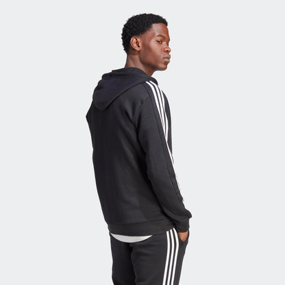 adidas Chaqueta Essentials Fleece para Hombre (Talla Large / Color Negro)