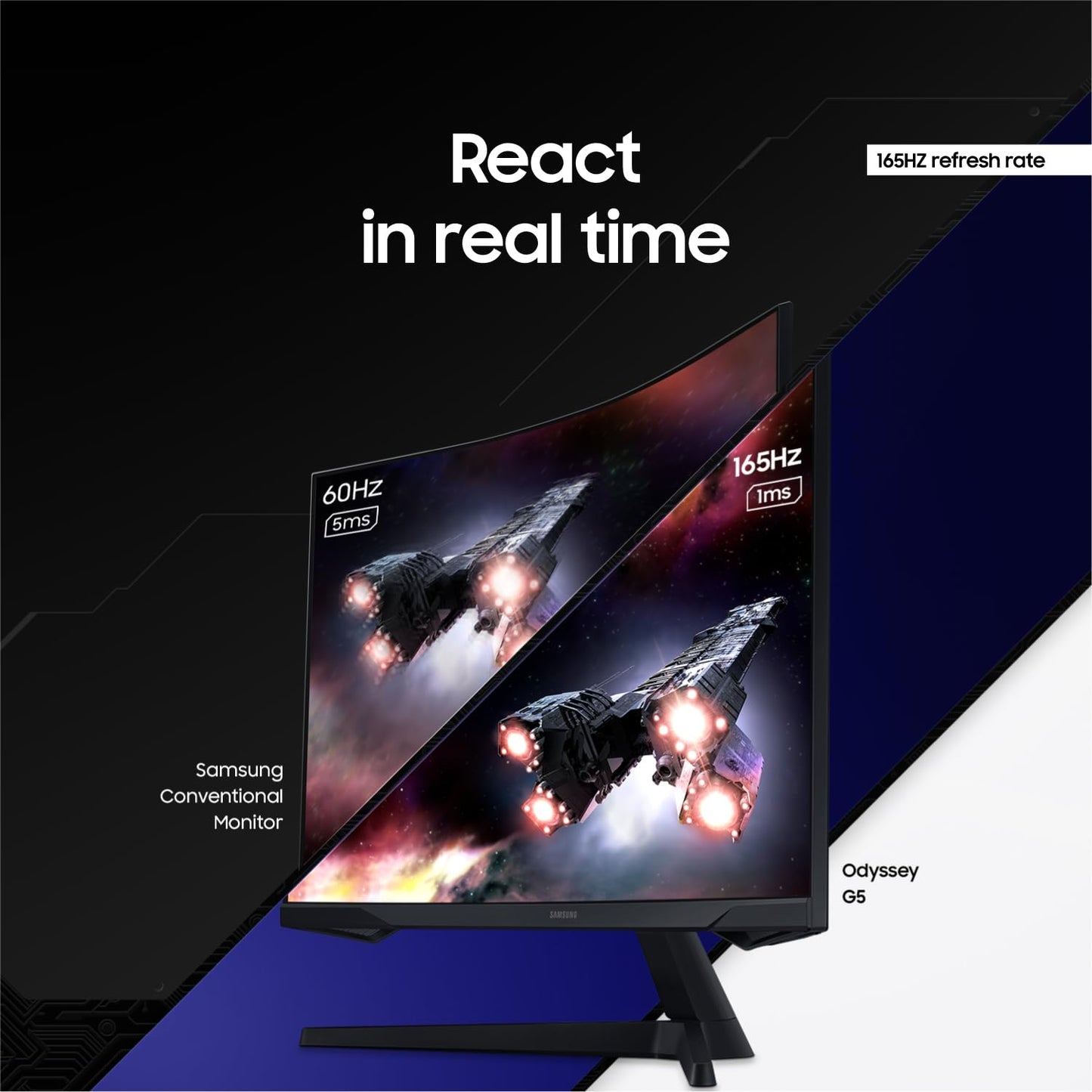 SAMSUNG Odyssey G55C Series Monitor Gaming Curvo (32" / 165Hz)