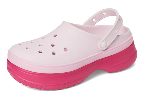 Crocs Unisex Classic Stacked Clogs Platform Sneakers Dragon Fruit Men 6/Women