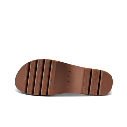 REEF Womens Cushion Vista Higher Platform Fashion Sandal, Arch Support, Ultra Soft Cushion Footbed, Espresso Raffia