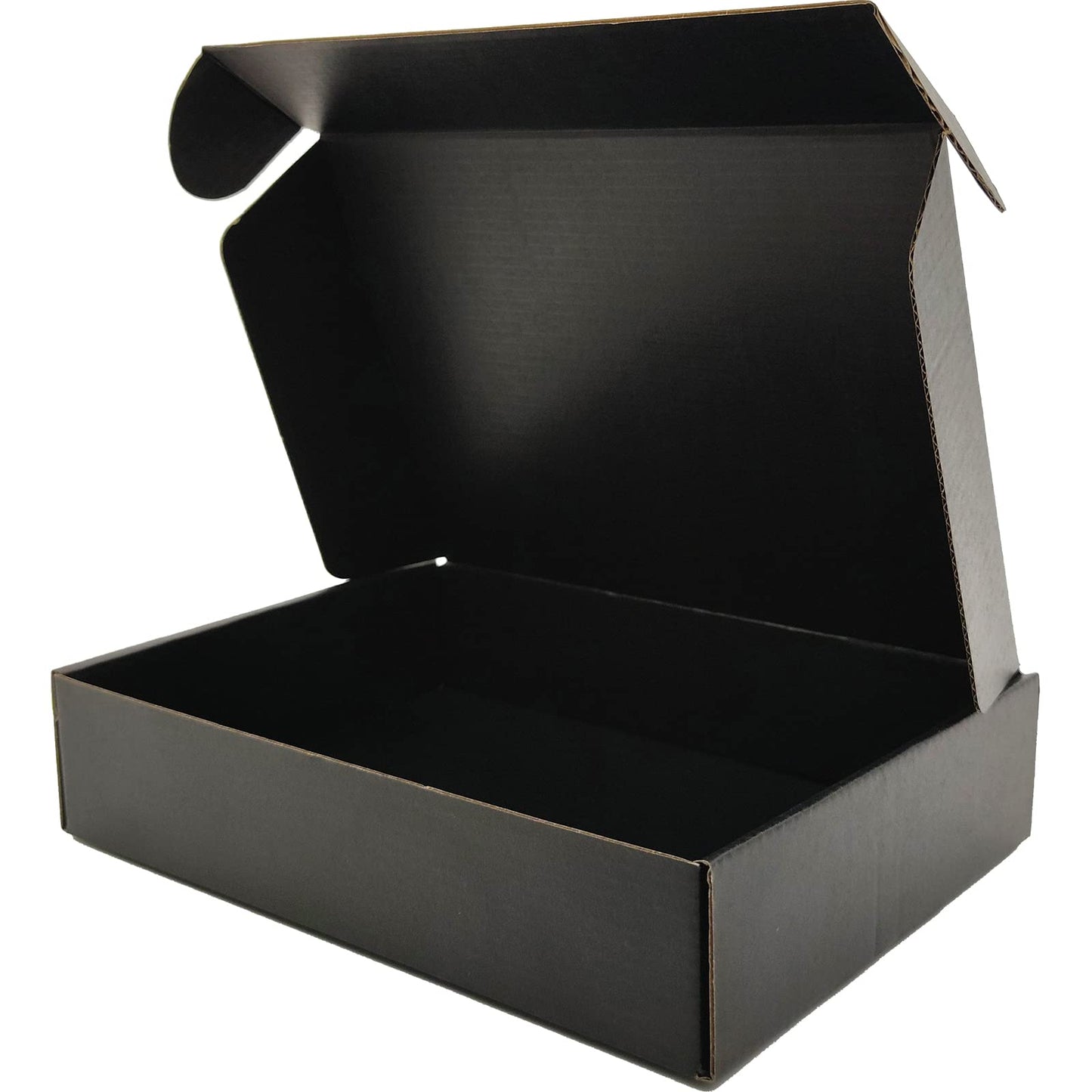 Lmuze Cajas de Envío de Cartón Corrugado Pequeñas (Paquete de 25 / Negro)