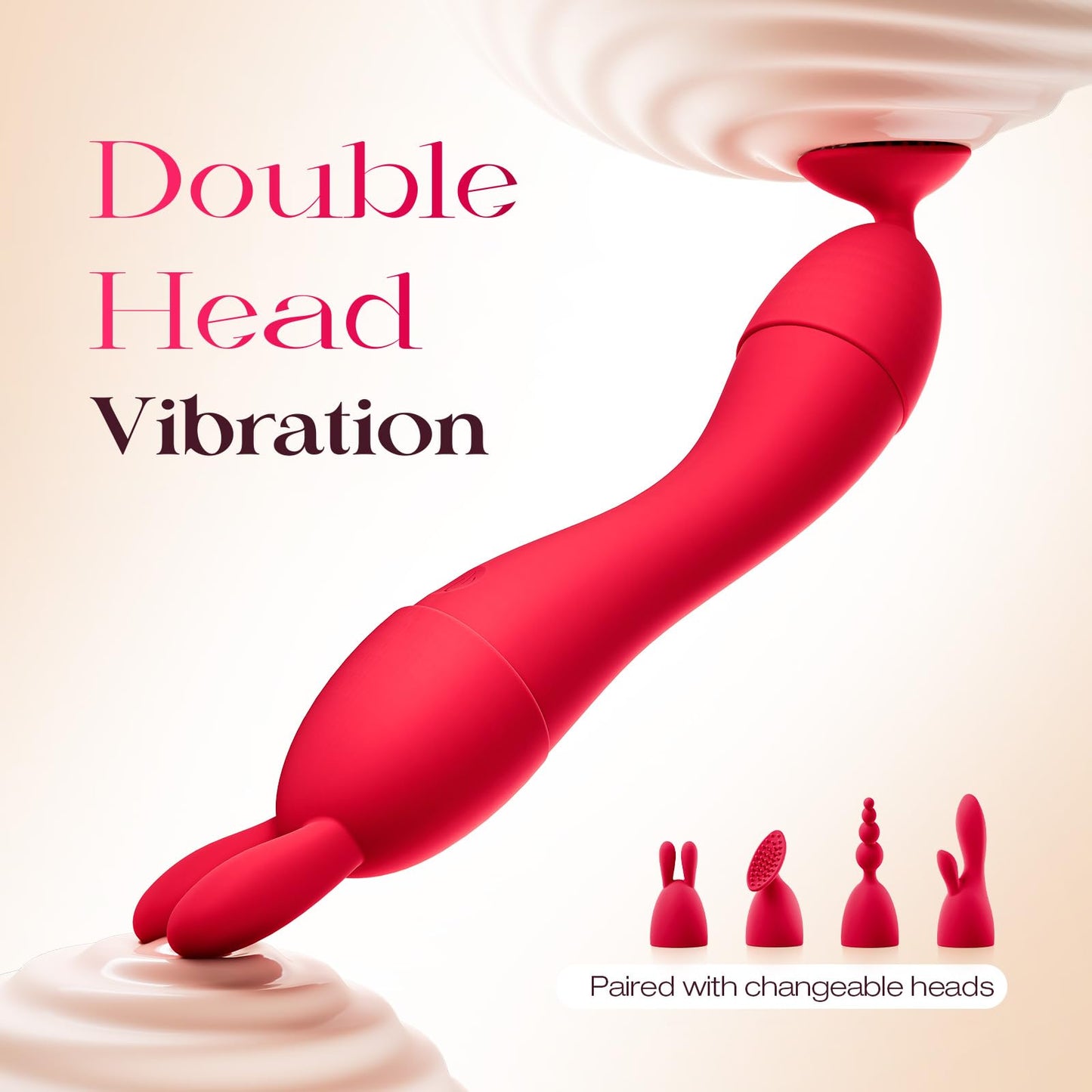 MOOLIGIRL Set de Vibrador del Punto G a Prueba de Agua (Red)