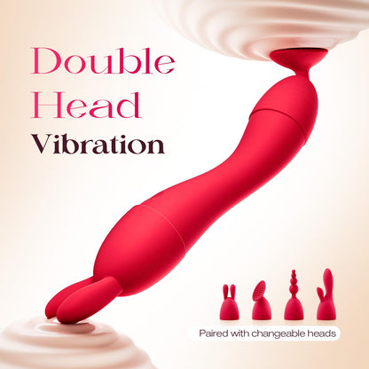 MOOLIGIRL Set de Vibrador del Punto G a Prueba de Agua (Red)