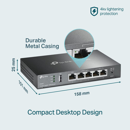 TP-Link ER605 V2 Enrutador Gigabit VPN con Cable