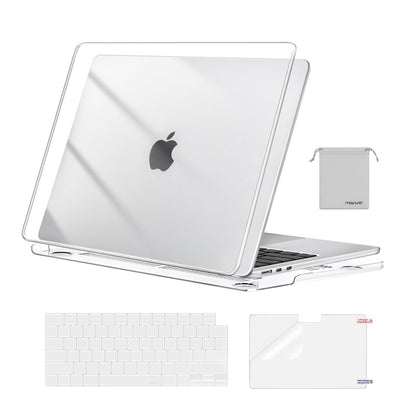MOSISO Funda Transparente Cristalina para MacBook Air de 13.6 Pulgadas