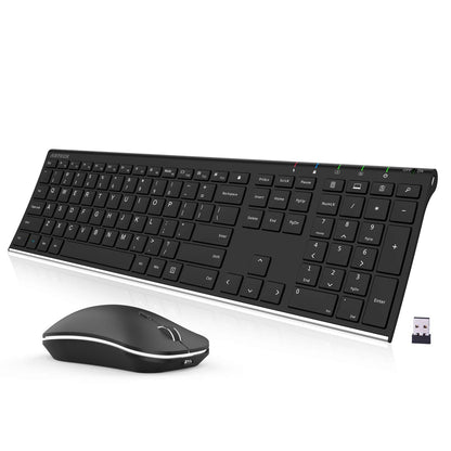 Arteck Combo de Teclado y Mouse Inalámbrico (Acero Inoxidable)