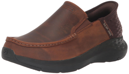 Skechers Mens Parson - Oswin Slip-in Moccasin, Brown