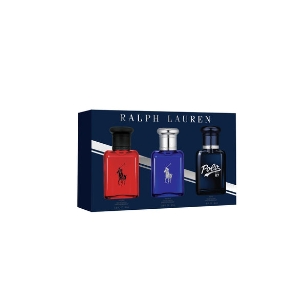 Ralph Lauren World of Polo Men's Cologne Trio Set (1.3 Fl Oz / $201 Value)
