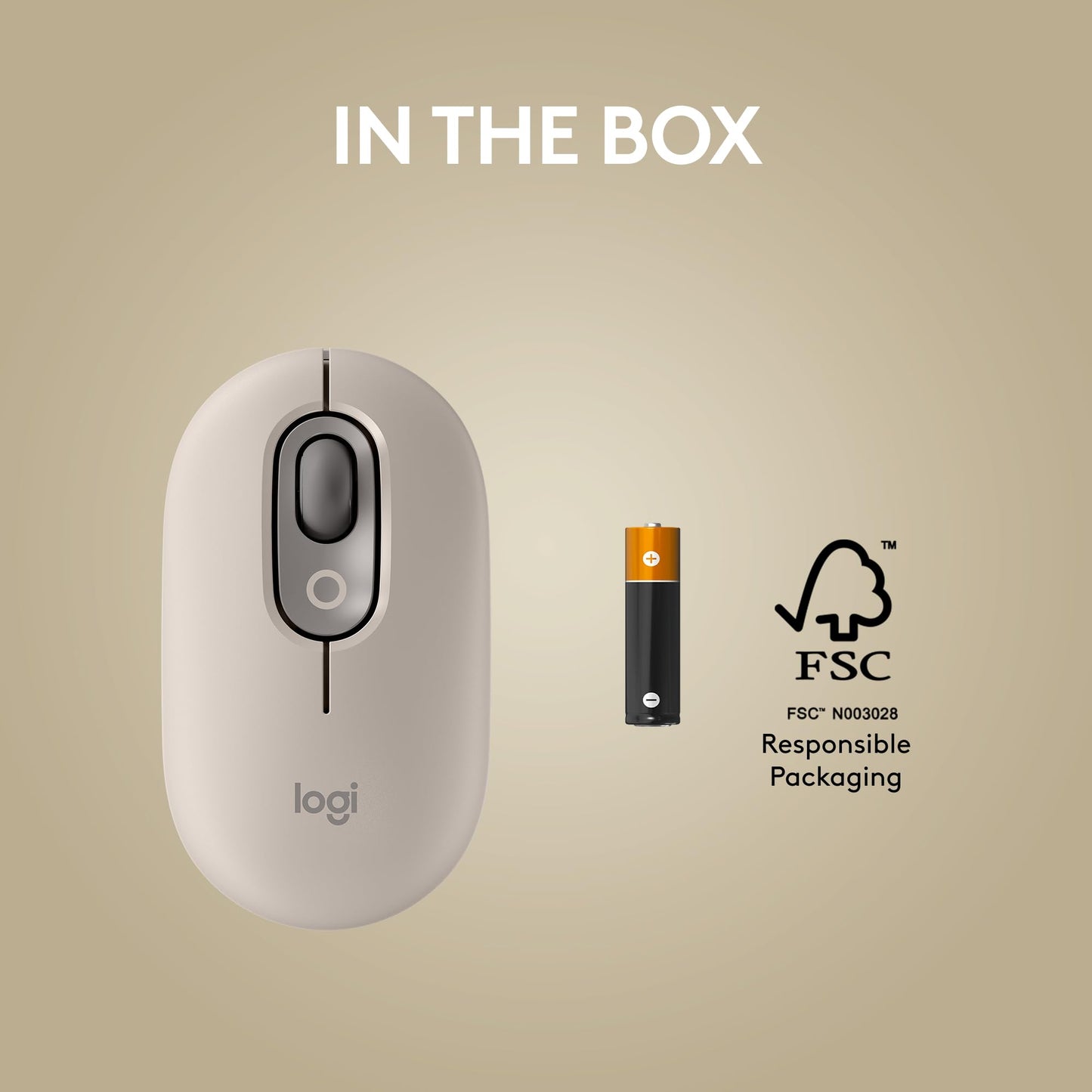 Logitech Mouse POP Inalámbrico (Mist)