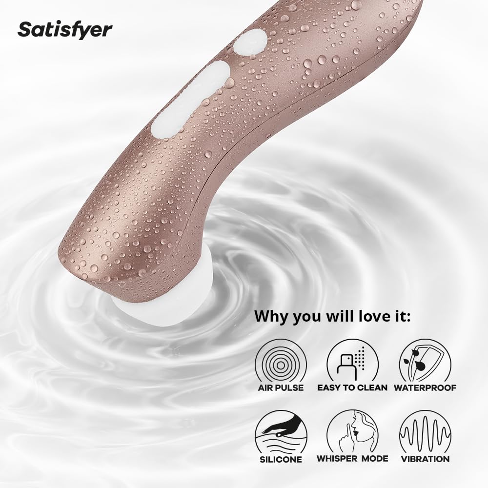 Satisfyer Pro 2+ Juguete Sexual Vibrador (Oro Rosa)
