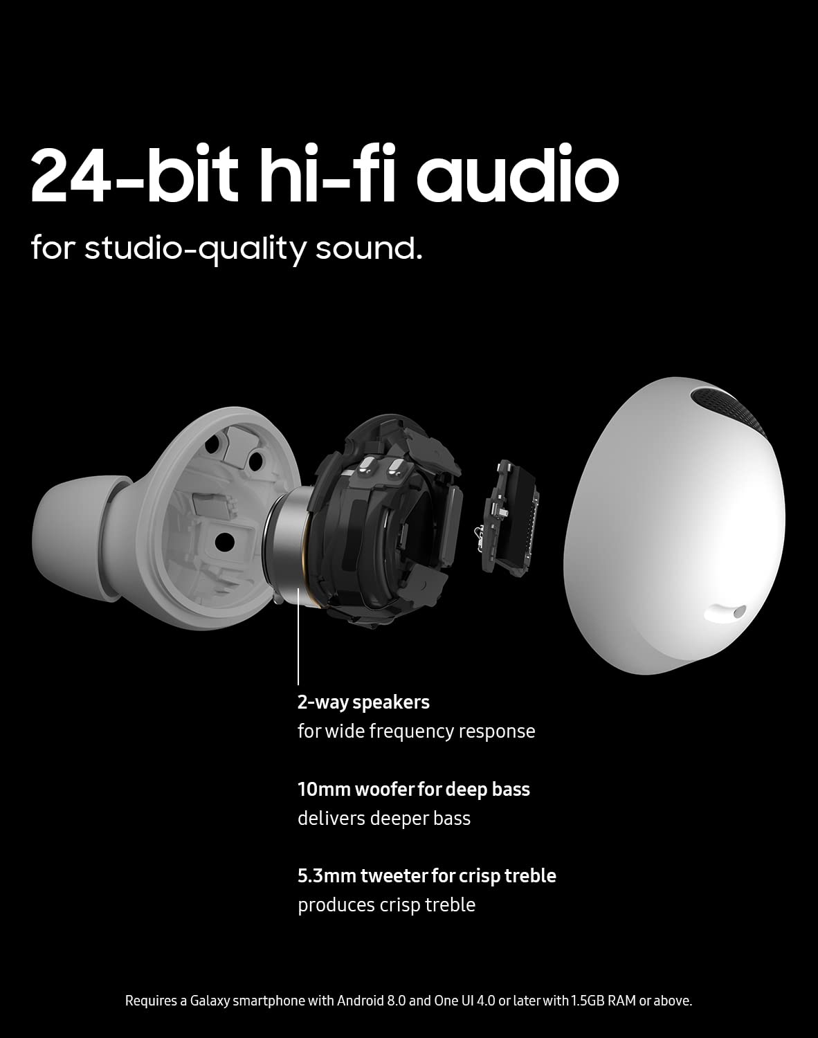 SAMSUNG Auriculares Inalámbricos Galaxy Buds 2 Pro (Grafito)