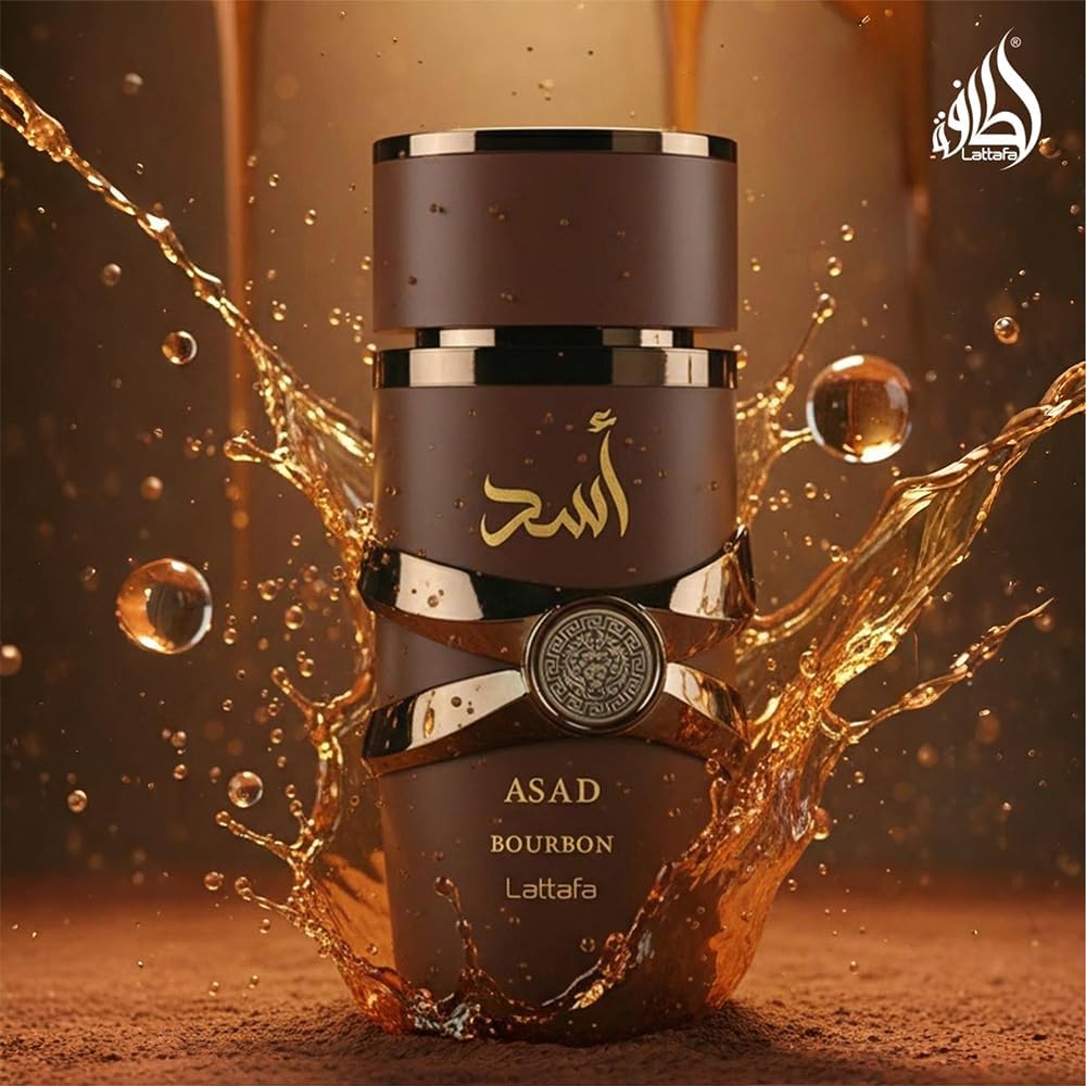 Lattafa Asad Bourbon EDP Unisex (3.4 Ounce / 100 ml)