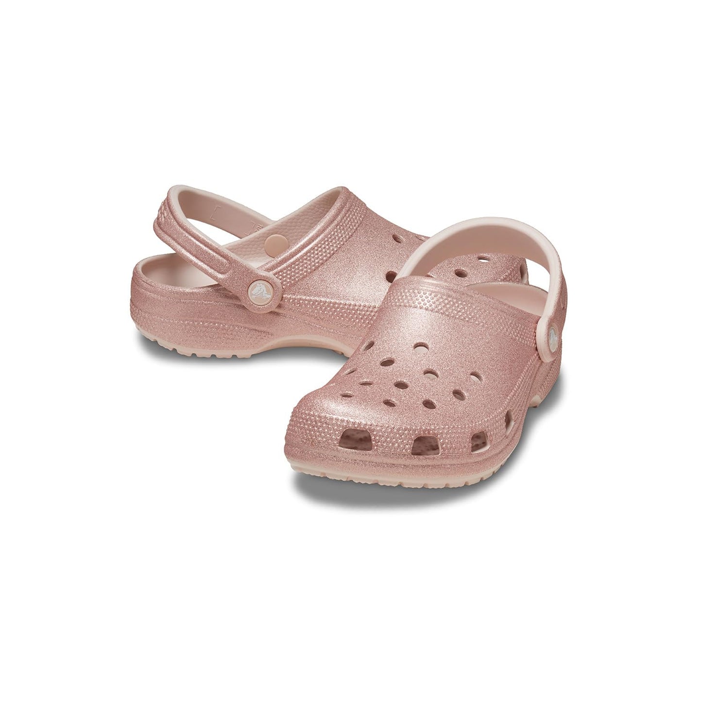 Crocs Unisex-Adult Classic Sparkly Clog, Metallic and Glitter Shoes, Quartz Glitter