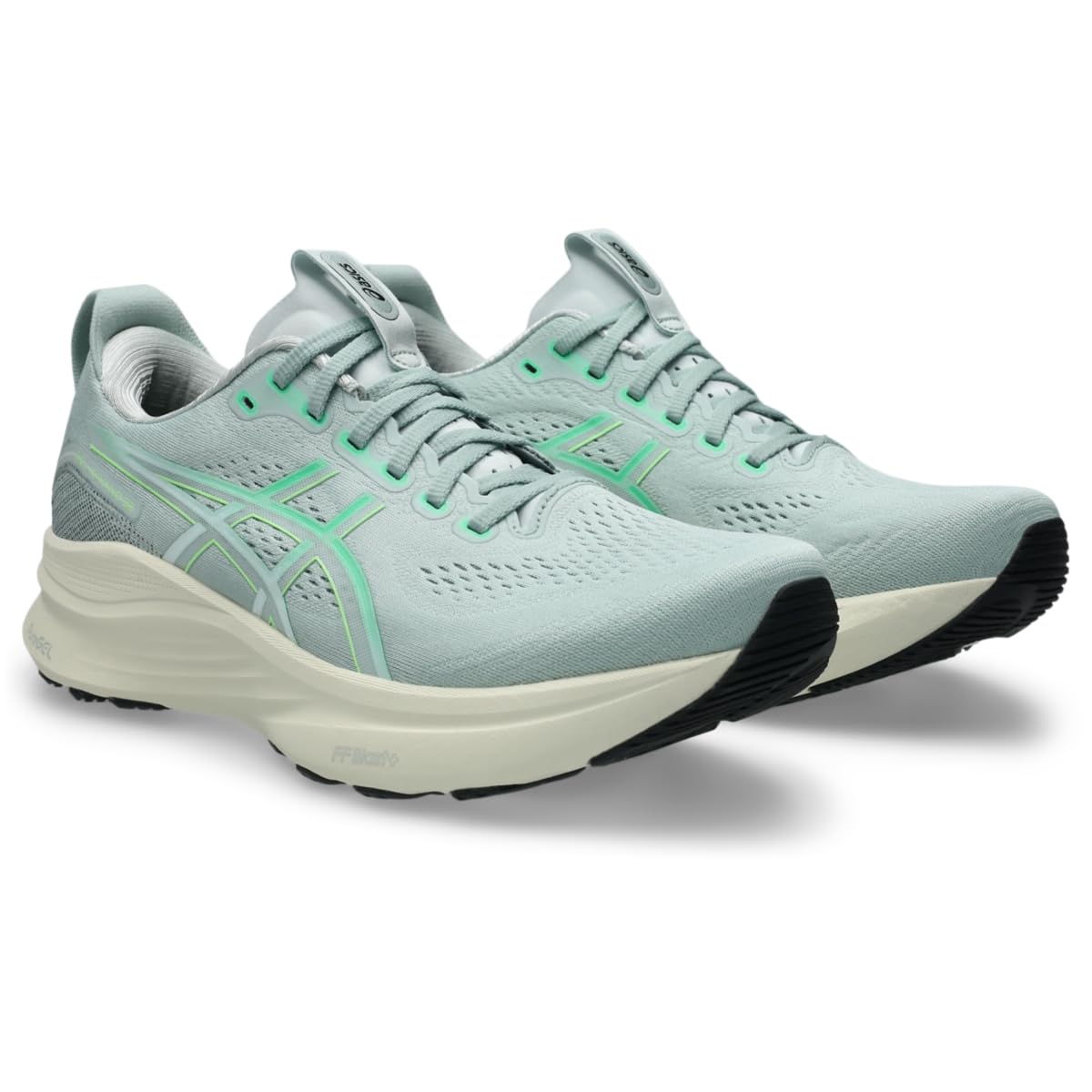 ASICS Men's Gel-Kayano 32 Running Shoes, Cold Moss/Vital Green