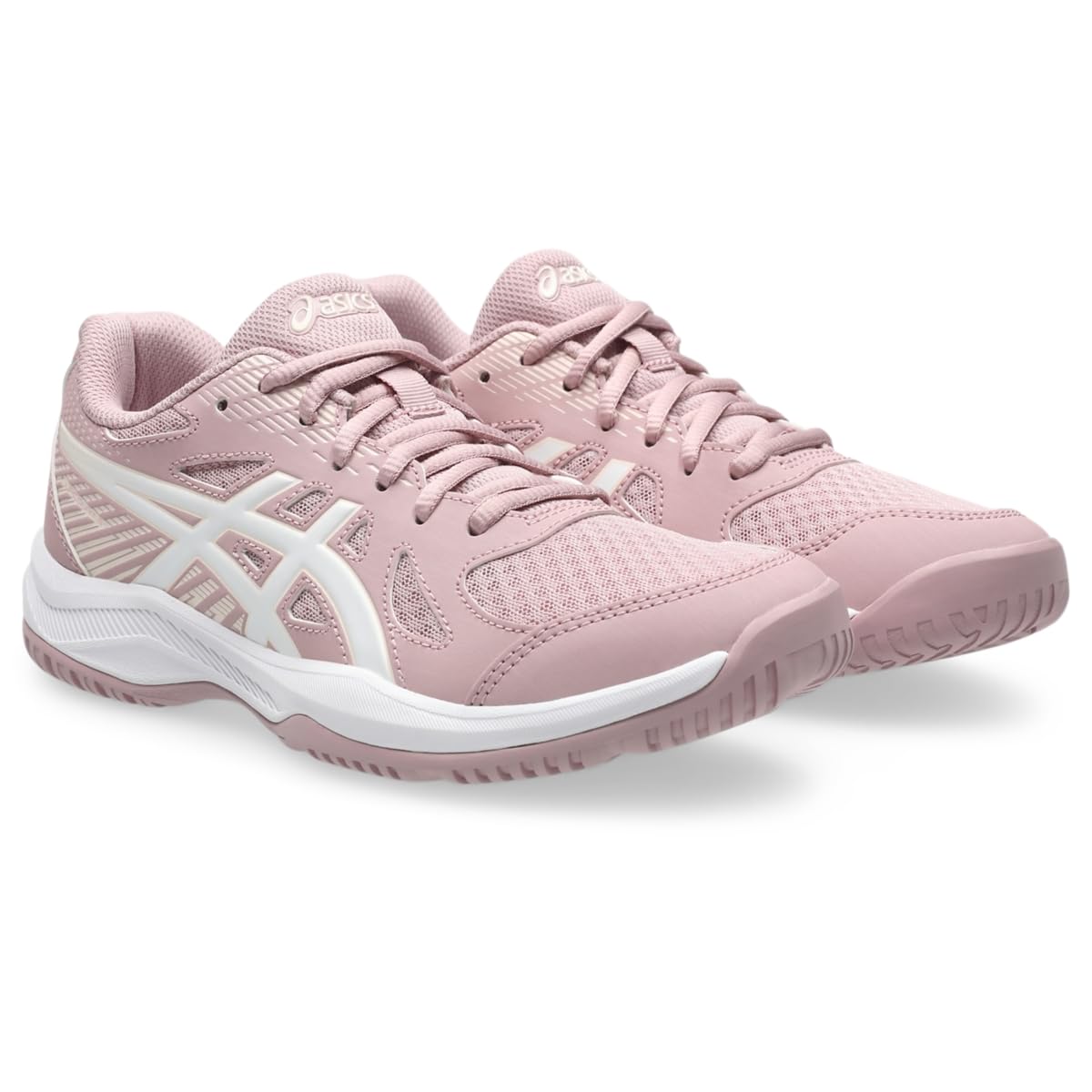 ASICS Women's Upcourt 6 Volleyball Shoes, MORGANITE/White