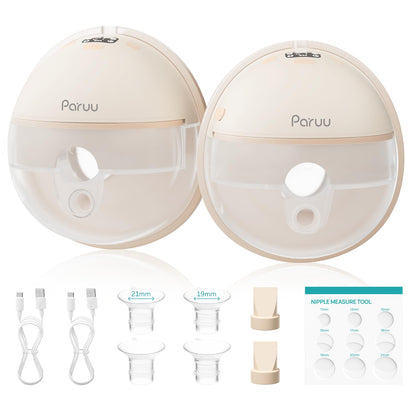 Paruu Extractor de Leche Manos Libres P16 (Paquete de 2 / Nude)