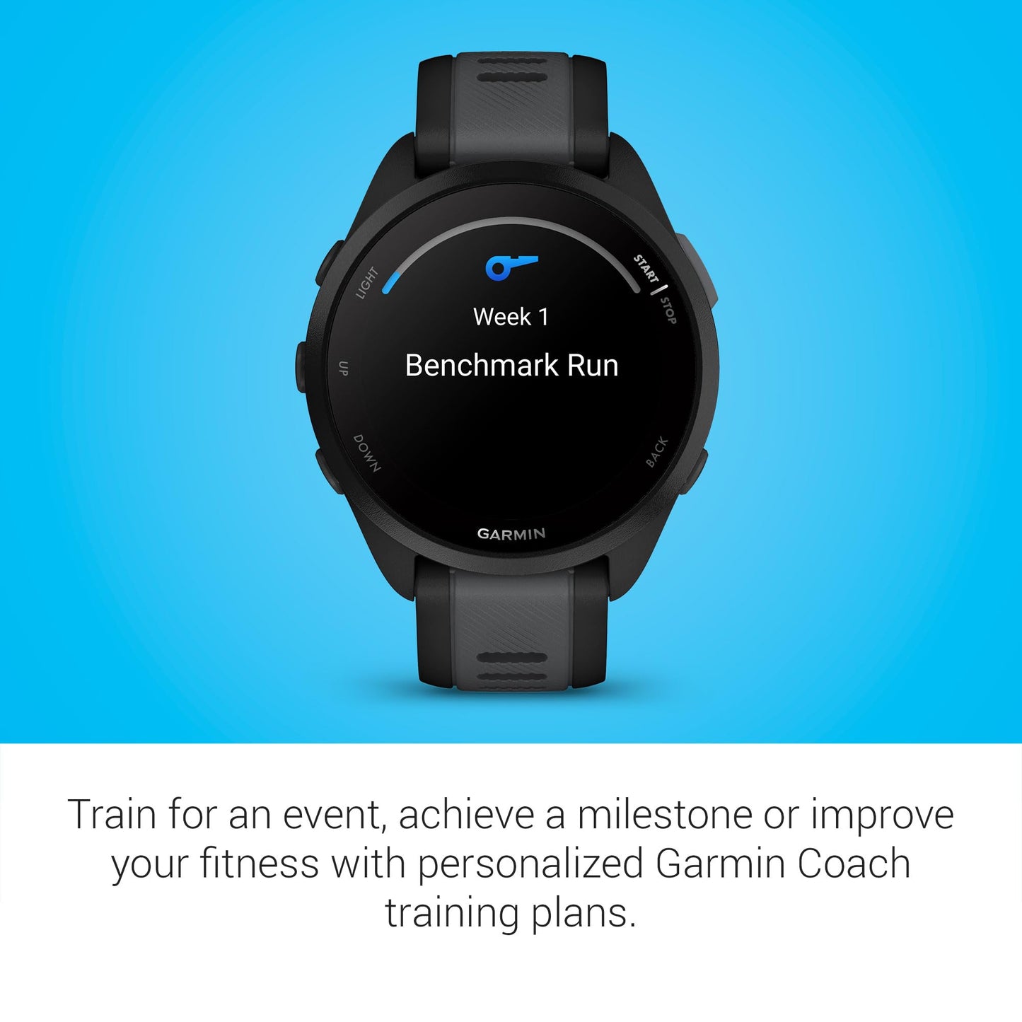 Garmin Forerunner 165 Music Reloj Inteligente para Corredores (Negro)