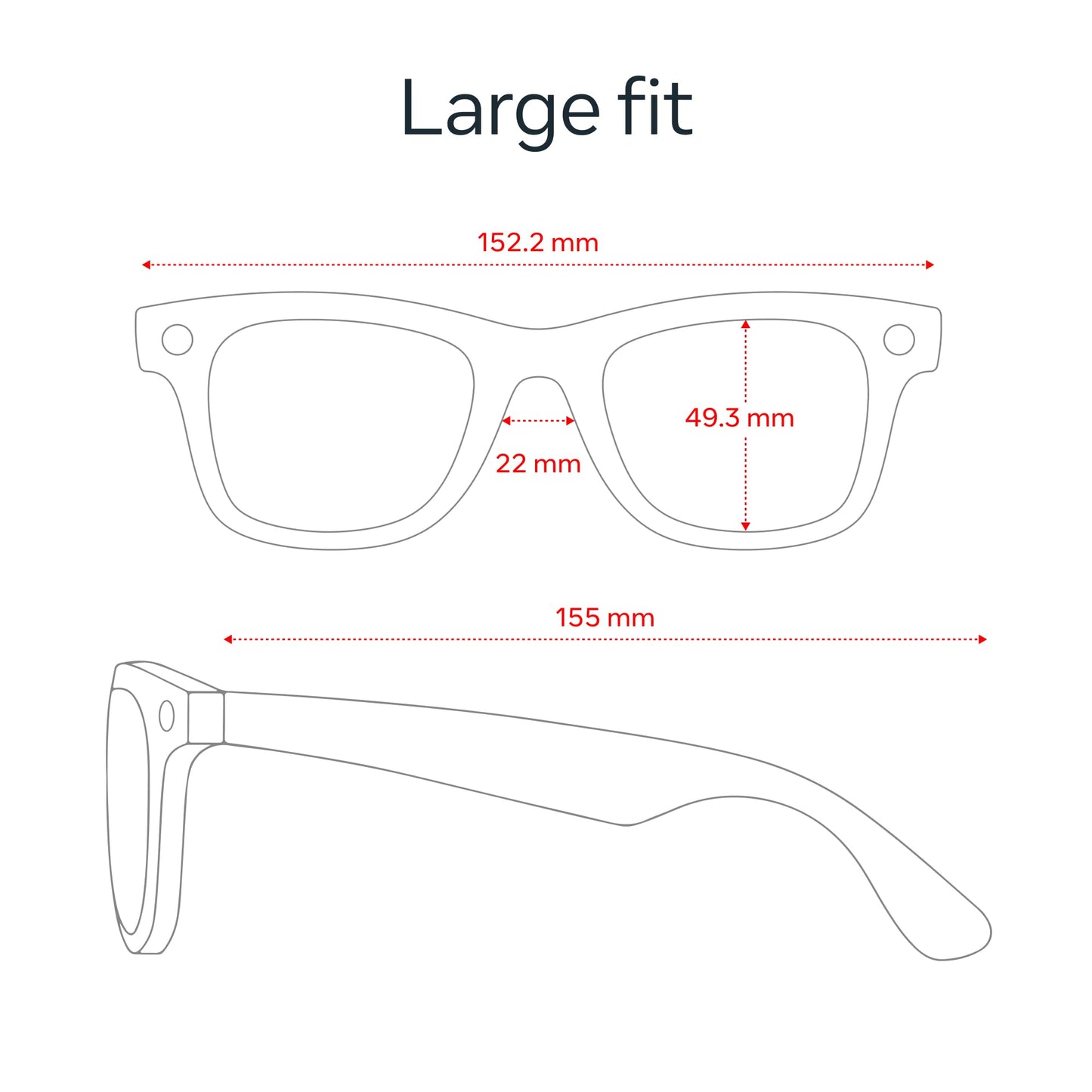 Ray-Ban Meta (Gen 2), Wayfarer, Matte Black | Smart AI Glasses for Men, Women — 2x Battery Life — 3K Ultra HD Resolution — 12 MP Ultra-Wide Camera, Audio, Video — Transitions® Grey Lenses