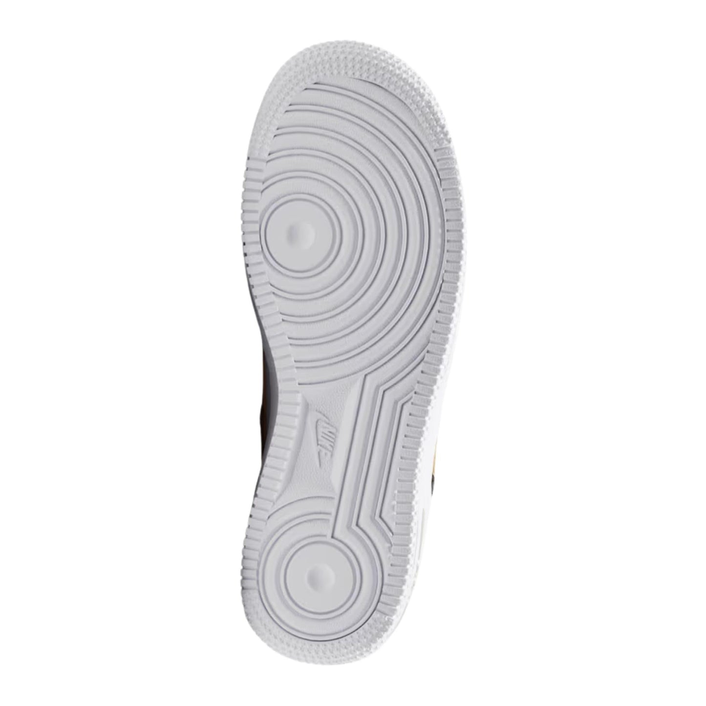 Nike Air Force 1 Big Kids' Shoes (Black/Black/White/Metallic Gold)