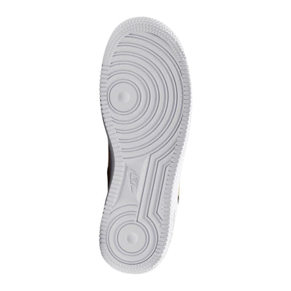 Nike Air Force 1 Big Kids' Shoes (Black/Black/White/Metallic Gold)