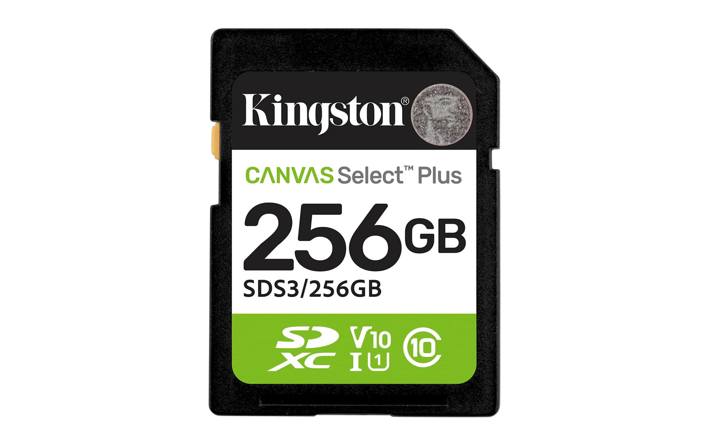 Kingston 256GB Canvas Select Plus SD Card | Up to 150MB/s | Class 10, UHS-I, U1, V10 | SDS3/256GB