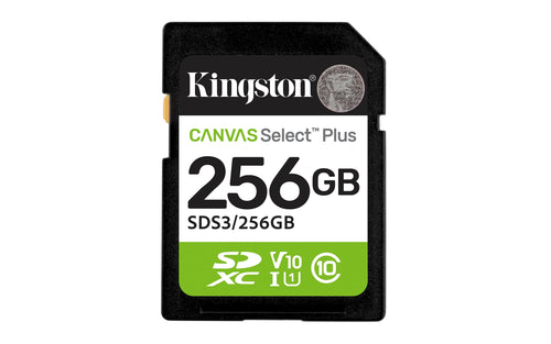 Kingston Tarjeta SD Canvas Select Plus (256GB)