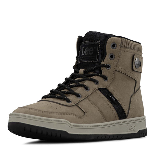 Lee | Noah Hi Sneaker for Men | Men's High Top Sneaker | Everyday Men Footwear, Driftwood