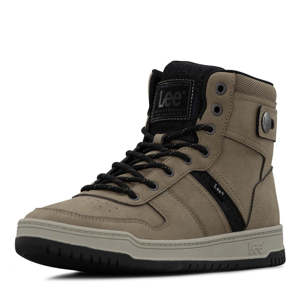 Lee | Noah Hi Sneaker for Men | Men's High Top Sneaker | Everyday Men Footwear, Driftwood