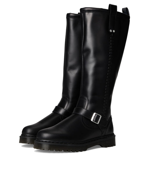 Dr. Martens Unisex Anistone Knee High Boots, Black