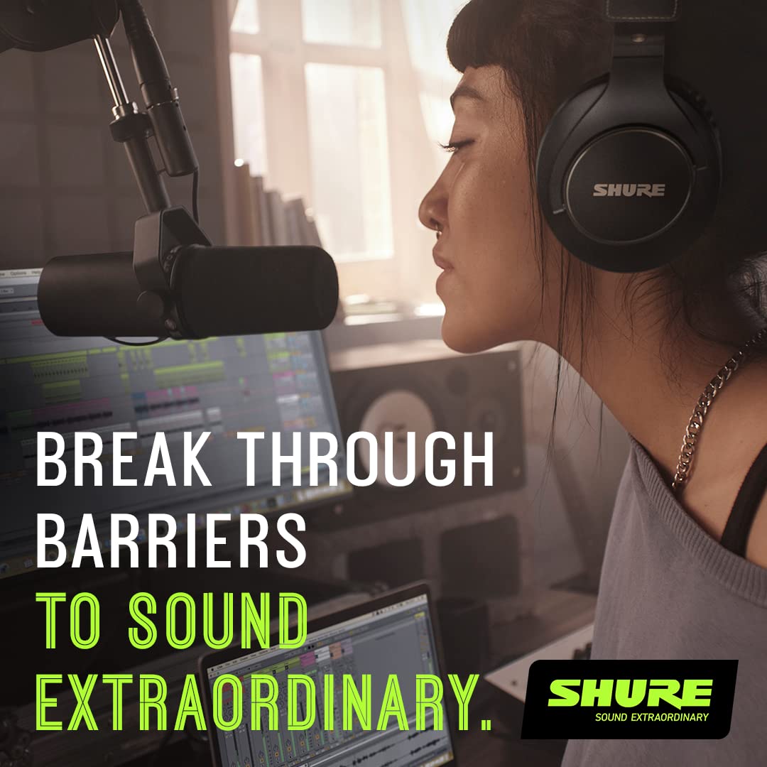 Shure SM7dB Micrófono Dinámico de Estudio con Preamplificador (Negro)