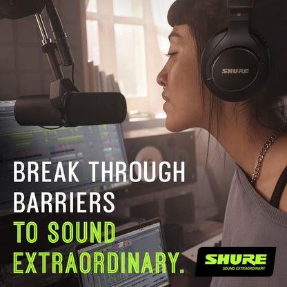 Shure SM7dB Micrófono Dinámico de Estudio con Preamplificador (Negro)