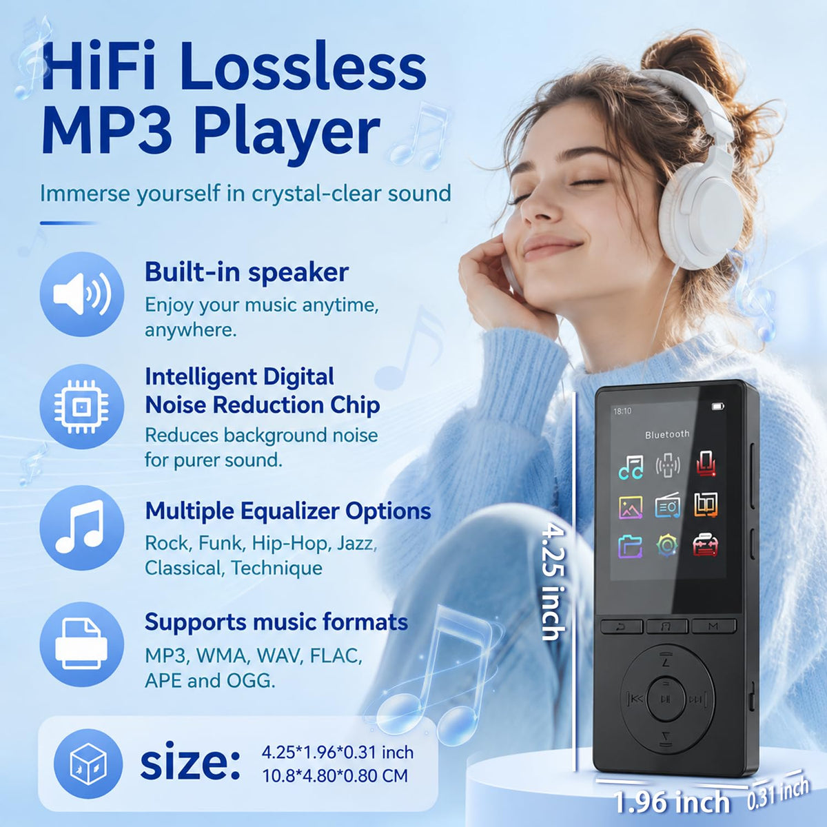 Reproductor MP3 Deportivo de 64GB