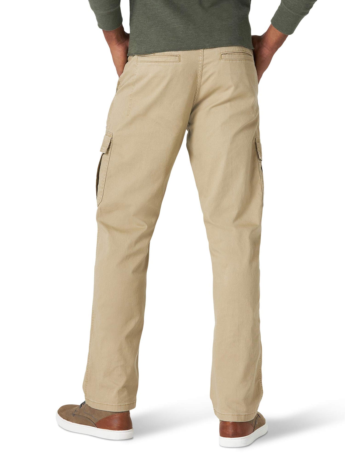 Wrangler Authentics Pantalones Cargo Informales de Ajuste Relajado (Elmwood / 34W x 32L US)