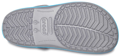 Crocs Zueco Unisex Crocband (Carbón/Océano / Talla 8 Mujer/6 Hombre)
