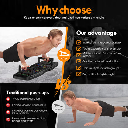 Tabla de Flexiones y Equipo de Gimnasio en Casa MQRW