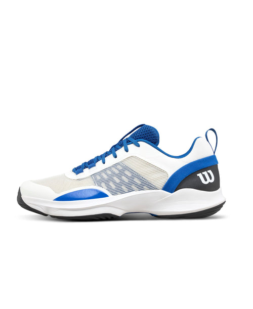 WILSON Hurakn Pro V2 Men's Padel Shoe - White/Deja Vu Blue/Black