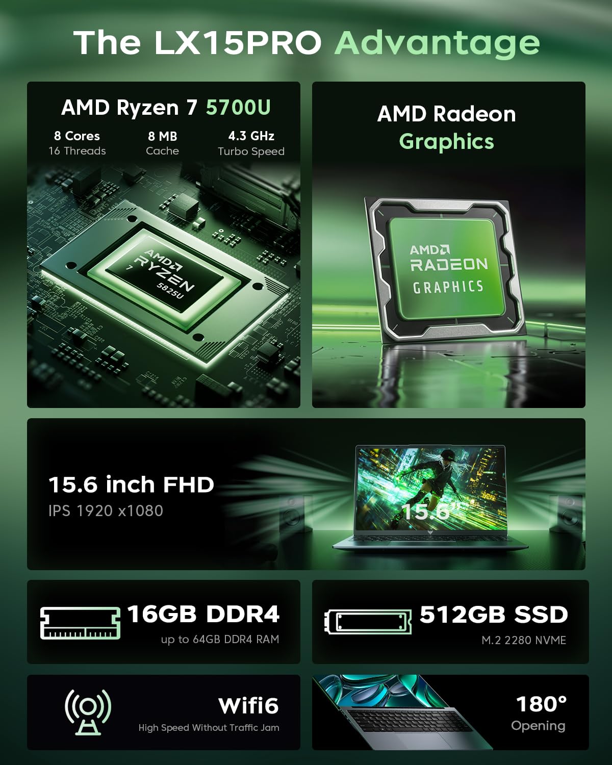 Laptop Ligera para Gaming (16GB RAM / 512GB SSD)