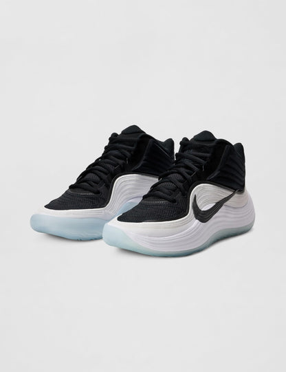 Nike Men's Precision 8 Mid Basketball Shoes, Black/Black-White-Ice Blue