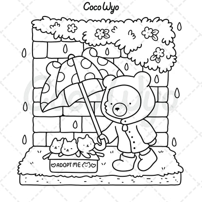 Libro de Colorear Cozy Friends (Animales Lindos para Adultos y Adolescentes)