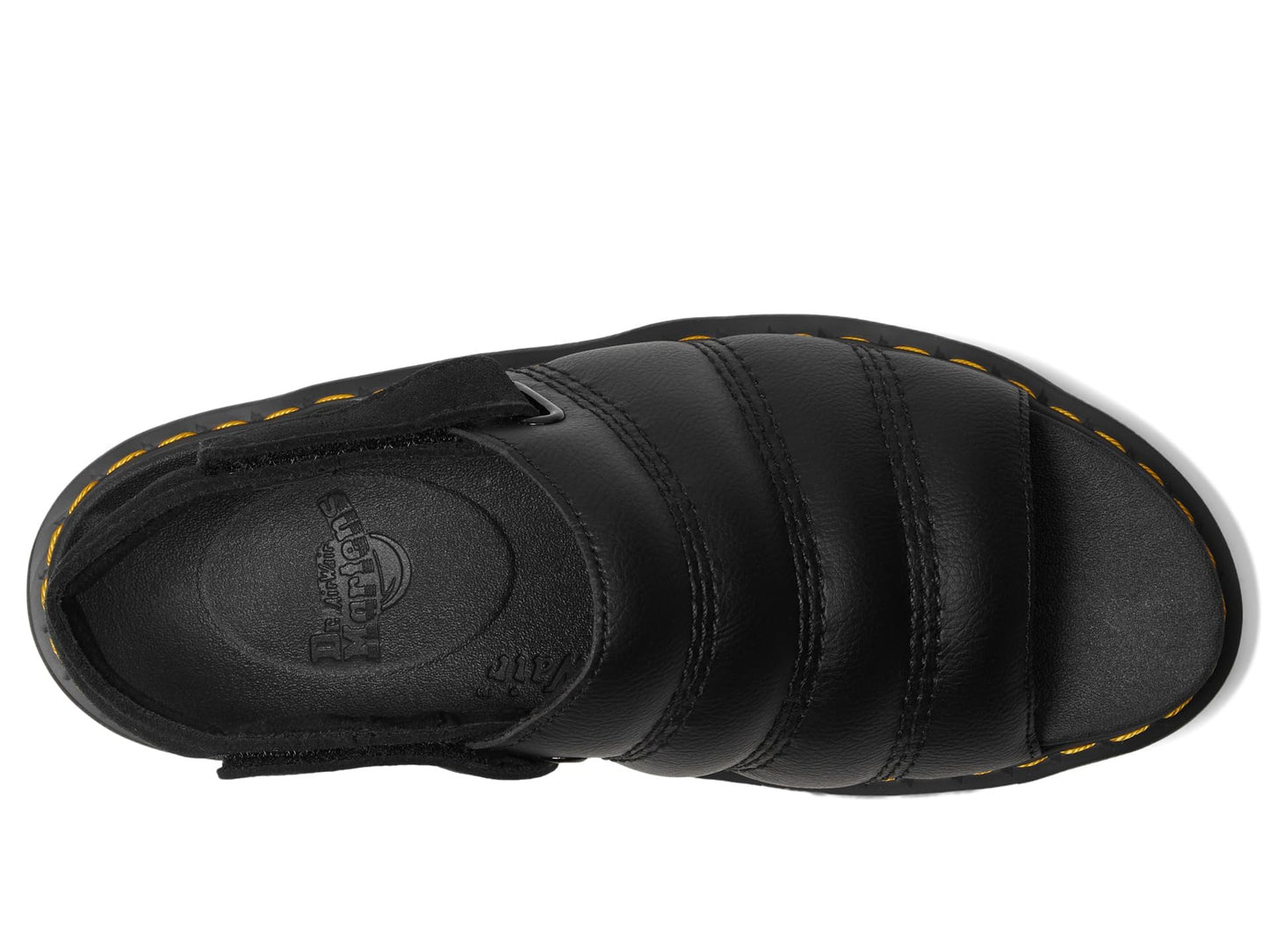 Dr. Martens Unisex Kole Sandal, Black Athena Leather
