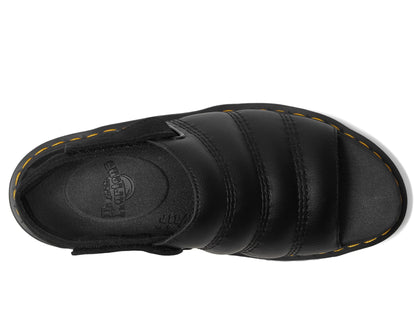 Dr. Martens Unisex Kole Sandal, Black Athena Leather