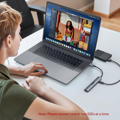 Acer Hub USB C Divisor de 10 Gbps (100W PD)