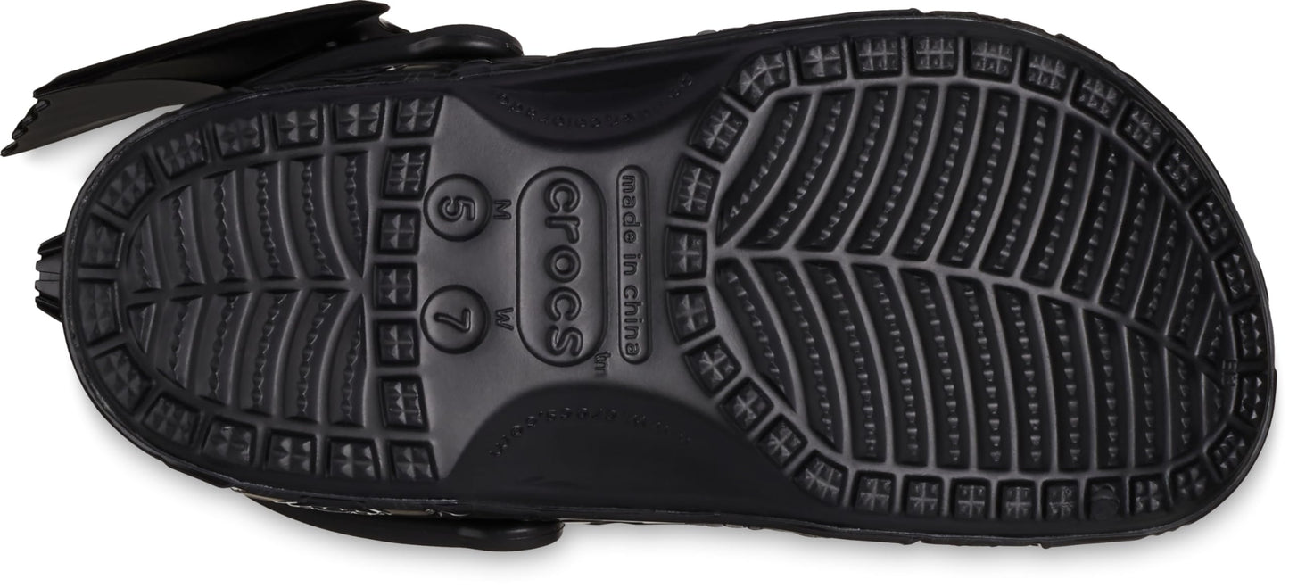 Crocs Zuecos Clásicos Batmobile de Batman (Negro / Talla 8 M)