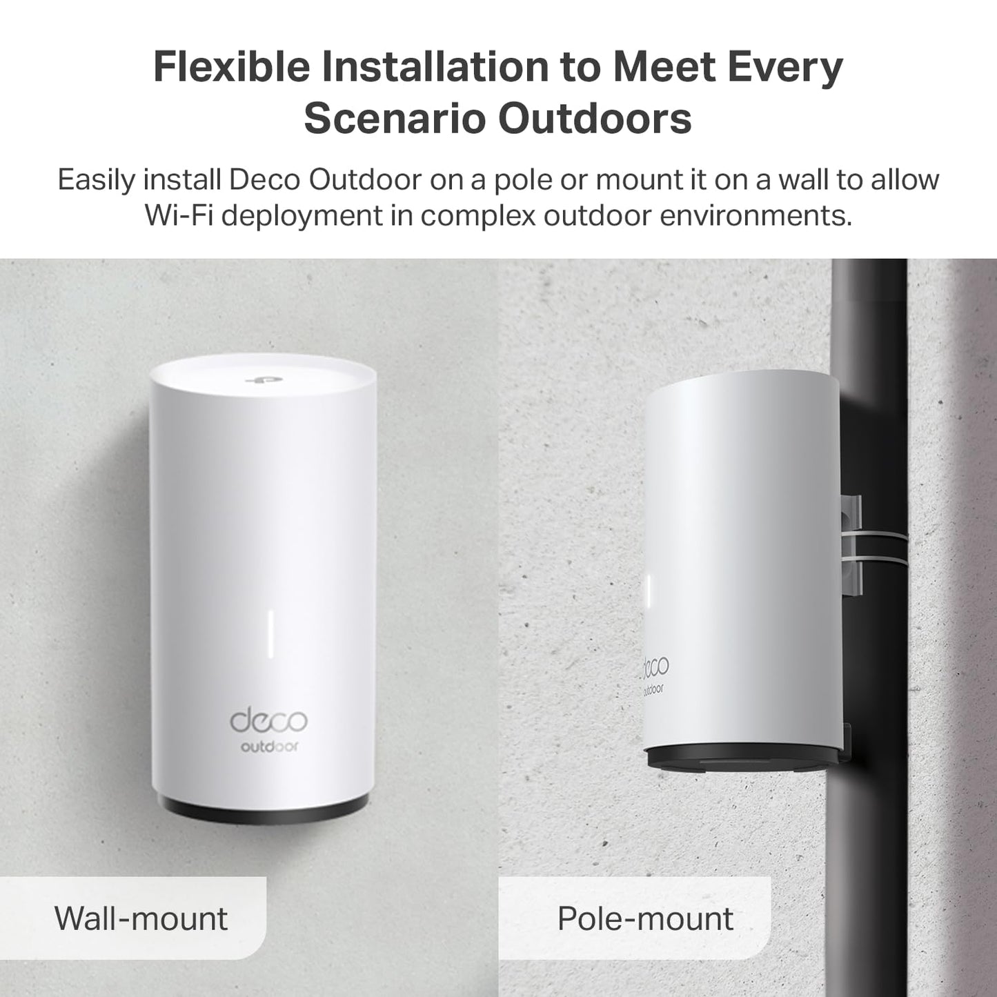 TP-Link Deco Sistema WiFi para Exteriores (Paquete de 1 / Modelo X50-Outdoor)
