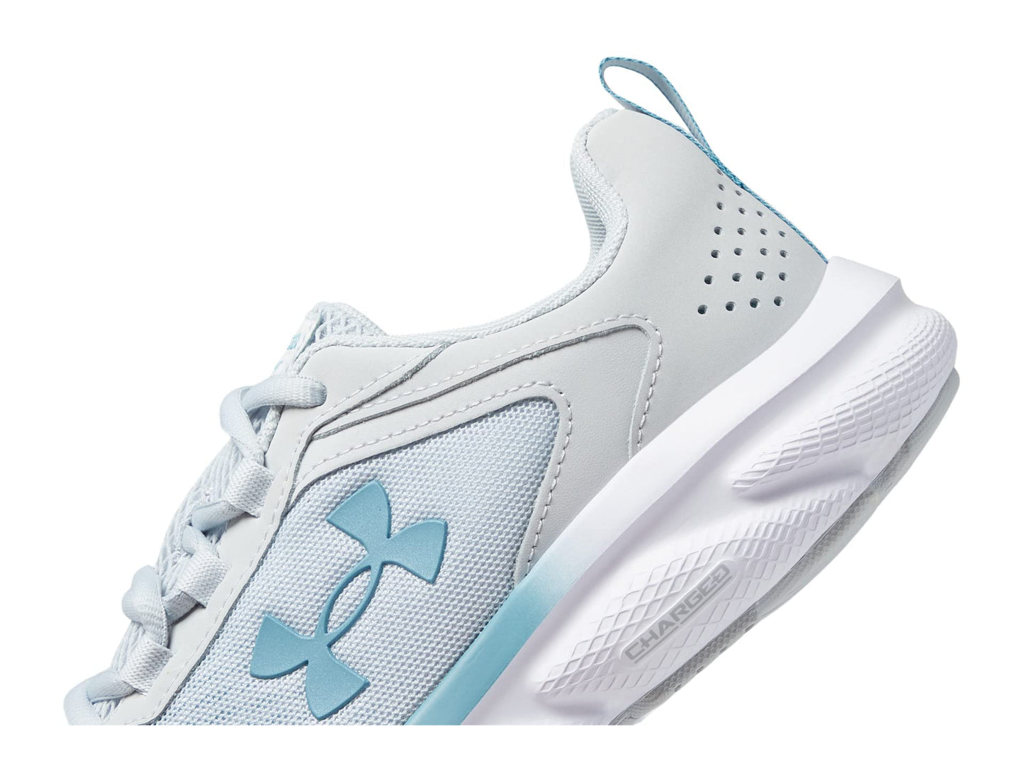 Under Armour Women's Charged Assert 9, (120) Halo Gray/Halo Gray/Still Water, US