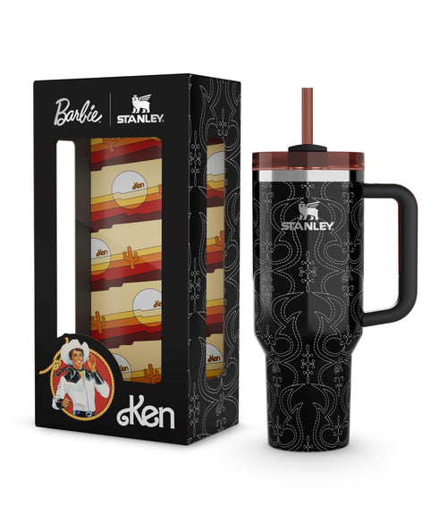 STANLEY Vaso Quencher de 40 oz Edición Barbie™ ('80s Western Ken)