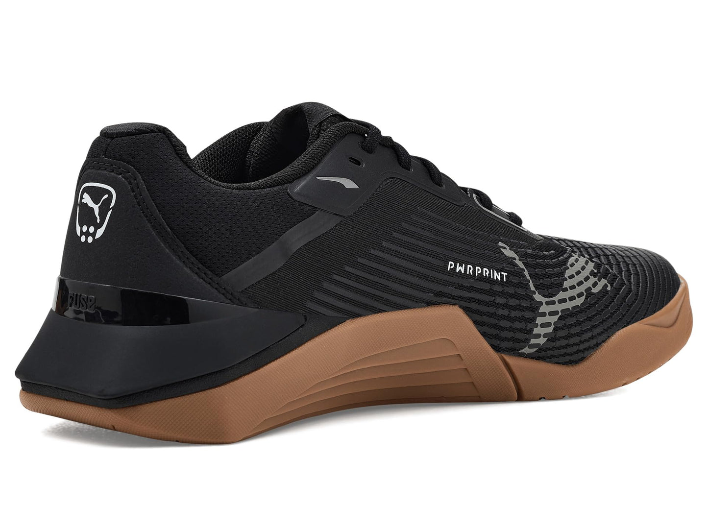 PUMA Mens Fuse 4.0 Cross Training Shoes Black/Cast Iron/Gum White