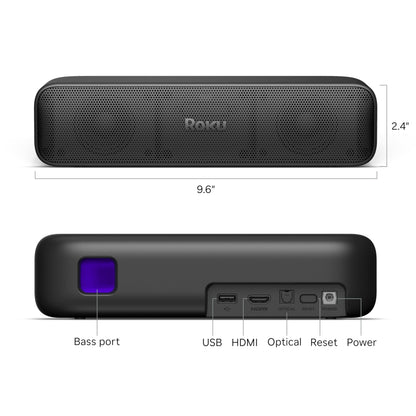 Roku Streambar SE Barra de Sonido de TV 2 en 1 (4K/HD/HDR)