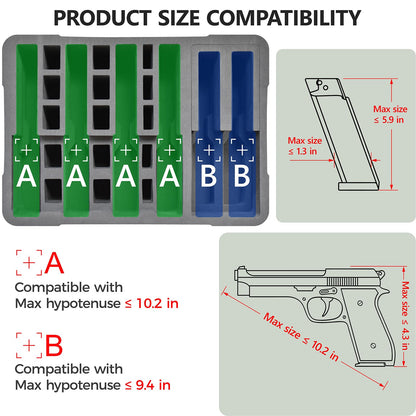 Turokacase Estuche para Múltiples Pistolas Aprobado por la TSA